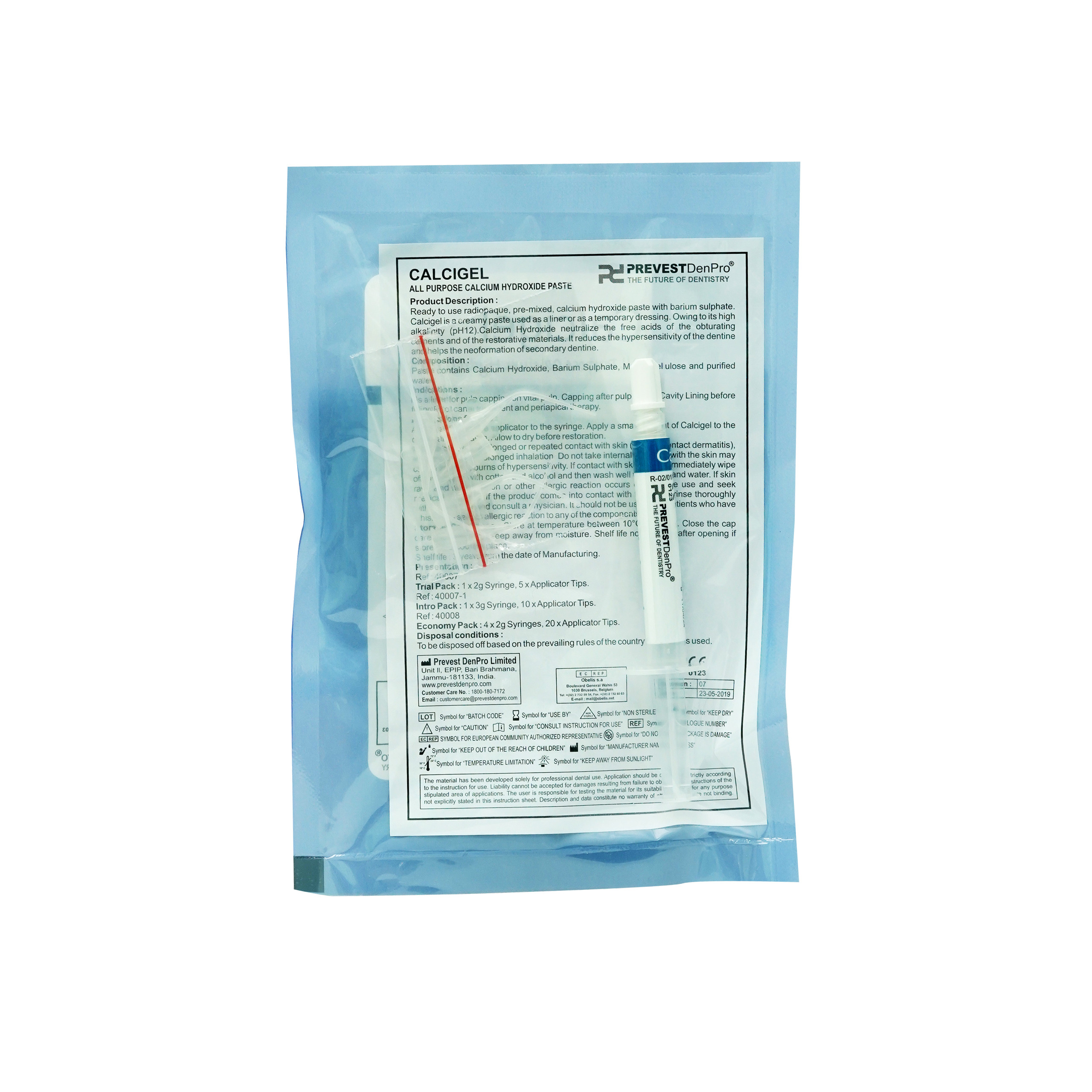 Prevest Denpro Calcigel  Calcium Hydroxide Paste 2gm